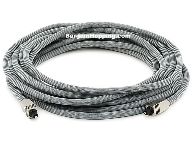 25' Premium Optical Toslink Digital Audio Cable